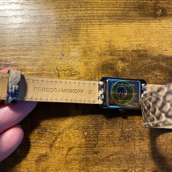 Rebecca Minkoff double wrap bracelet watch, python - Picture 9 of 14